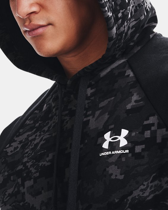 Under Armour Rival Fleece Mens Fitted Running Hoody Black 
